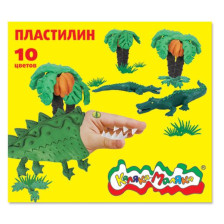 Пластилин 10 цв 150 г Каляка-Маляка со стеком