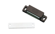 Защелка магнитная одинарная коричневая 