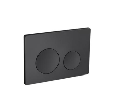 Кнопка смыва пневматическая Eva Gold 03Р пластик, круг, черная, для инсталляции Eva Gold 500Р