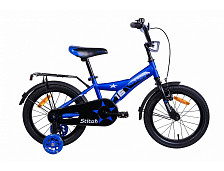 Велосипед Aist Stitch 16, 1 скорость, стальная рама 16", синий (16") 