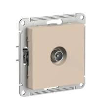 Розетка TV скрытой установки Atlas Design ATN001293 песочный