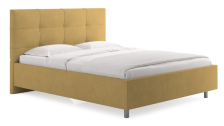 Кровать Caprice 160х200 с основанием Замша горчичный