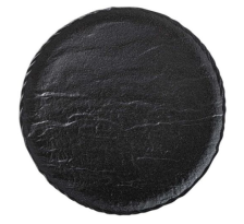 Тарелка 25,5 см SLATESTONE фарфор черный WL-661126/A