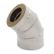 Колено-сэндвич 135° (430/0,5+нерж) 135х200 мм