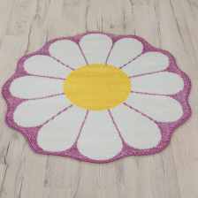 Ковер Color дизайн L363B 0,8х0,8м white-yellow