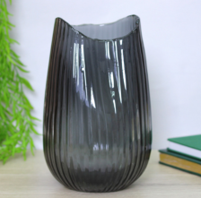 Ваза стеклянная 17,5х28х10 см GREY GlASS