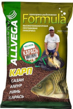 Прикормка ALLVEGA Formula Carassin Carlic карась-чеснок 0,9 кг 309361