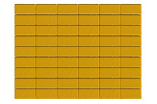 Плитка тротуарная Прямоугольник желтый 6см BRAER