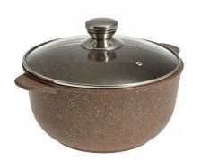 Кастрюля антипригарная 6,0 л стеклянная крышка Алтай ГАРДАРИКА 1706-07-10