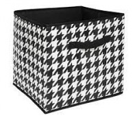 Короб-кубик для хранения "Пепита" Размер: 300х300х300, Цвет: Черно-белый