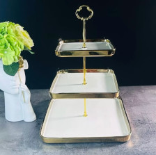 Фруктовница 3-ярусная MULTICOLOR фарфор 122-043