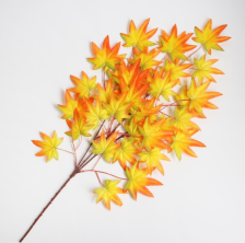 Ветка декор Листья на ветке зелено-желто-оранжевый 5274846