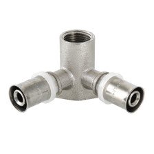 Уголок пресс 20х1/2" с креплением проходной  VALTEC VTm.234.N.200420