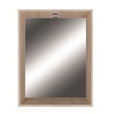 Зеркало Крит-60 с подсветкой дуб (60х70х14)