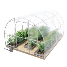 Теплица Народная 3мх6м (каркас 20х20, дуга через 1м) + сотовый поликарбонат