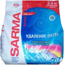 Стиральный порошок САРМА 2400гр Универсал Актив Горная свежесть