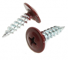 Саморезы для крепления металла до 0,9мм 4,2х19 50шт RAL 3005 винно-красные