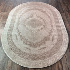 Ковер BODRUM 9157A BEIGE-CREAM 1,6х2,2м овал