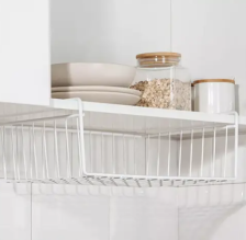 Полка-органайзер металлическая белая