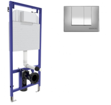 Система инсталляции BERGES NOVUM кнопка S3 хром глянец