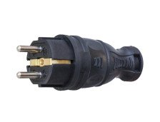 Вилка прямая 16А с заземл каучук TOKOV ELECTRIC TKE-C05-KV-Z