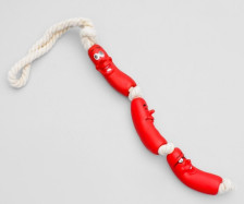 Игрушка для собак 3 сосиски на конате 50см 1513532