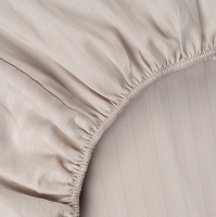 Простыня на резинке HoReCa страйп-сатин Размер: 160х200х20, Цвет: Орхидея