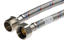 Подводка для воды 60см сталь г-ш