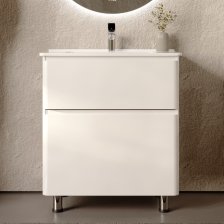 Тумба с раковиной Claridy -70 напольная Белая