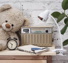 Светильник настольный UNL TLD-557 Beige 5W 390x90 5500K Dimm (Прищепка) (А)