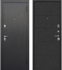 Дверь Гарда Букле черный/бетон графит 960х2050 Левая (7,5см)