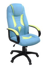 Кресло "Энигма II" (Ткань,Candy, biruza,Ткань,Candy,lime,ТГ,PL 680,PL-2,ролик ст)