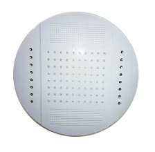 Лейка душевая верх Тропический душ 250мм с подсветкой, белый пластик