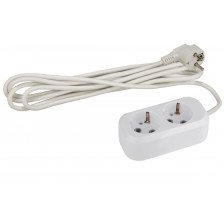 Удлинитель 2 входа 3м с заземлением  Эра UX-2e-3m