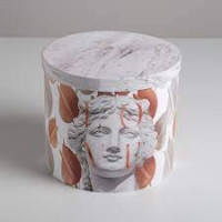 Коробка подар круглая 20х22 Любовь 5499849