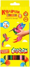 Карандаши цветные 12 цв Каляка-Маляка акварельные шестигранные