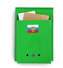 Ящик почтовый с замком Почта 2720873  вертикальный зеленый