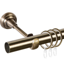 Карниз Грейс 1-рядный D19 (труба гладкая) Антик 2,0м