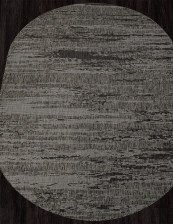 Ковер Kair S143 (циновка) black-gray 2,0х2,9м овал