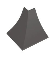 Угол внешний пластиковый 23мм серый KORNER