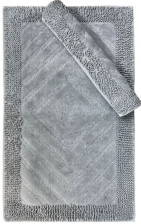 Набор ковриков для ванной комнаты Makama Kilic 60х100/50х60см светло-серый