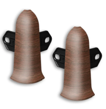 Угол наружный Идеал Классик орех темный с кронштейном 70 мм