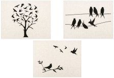 Набор полотенец полулен 3 шт рис 374 цв 1 Ласточки-касатки-3 46х60 Орша