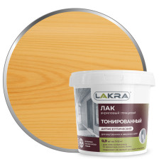 Лак акриловый глянцевый для наружных и внутренних работ сосна (0,9кг) Лакра