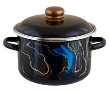 Кастрюля эмалированная 4,0 л цилиндрическая Вечерний мираж TM Appetite 1RD201M