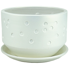Горшок МАРГО плошка бел d17см h11cm 2,1л