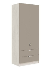 Шкаф Юниор-4 Шарли мокко/Дуб крафт белый