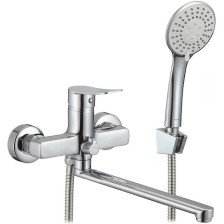 Смеситель для ванны однорычажный MILARDO Demi DEMSB02M02 короткий излив