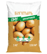 Удобрение Богатырь для картофеля ОМУ 3кг Лама Торф