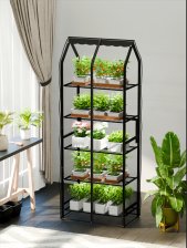 Парник 5 полок 177х67х40 металл чехол 100мкм Cuke House черный